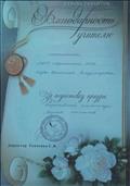 Благодарность учителю математики за подготовку призера всероссийской олимпиады "Страна талантов"